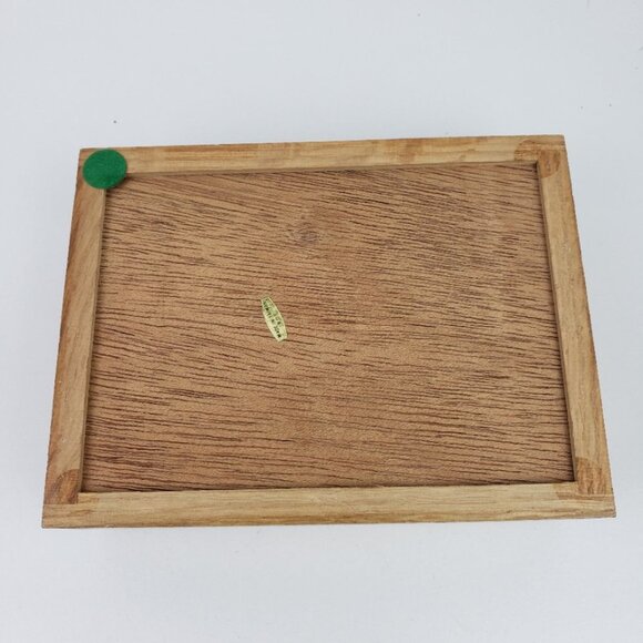 Card Set with Etched Glass Wood Case NWT - Picture 5 of 5